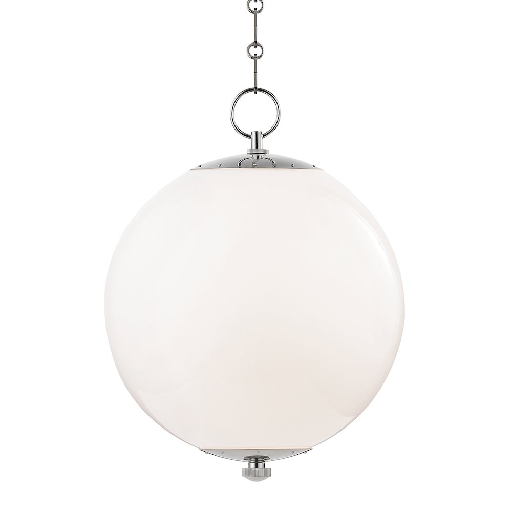 Sphere No.1 Pendant, Polished Nickel. Picture 1