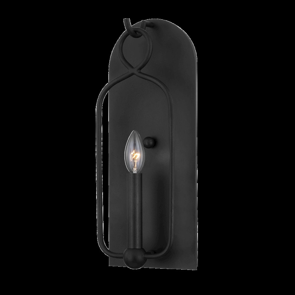 Mallory Wall Sconce, Aged Iron. Picture 1