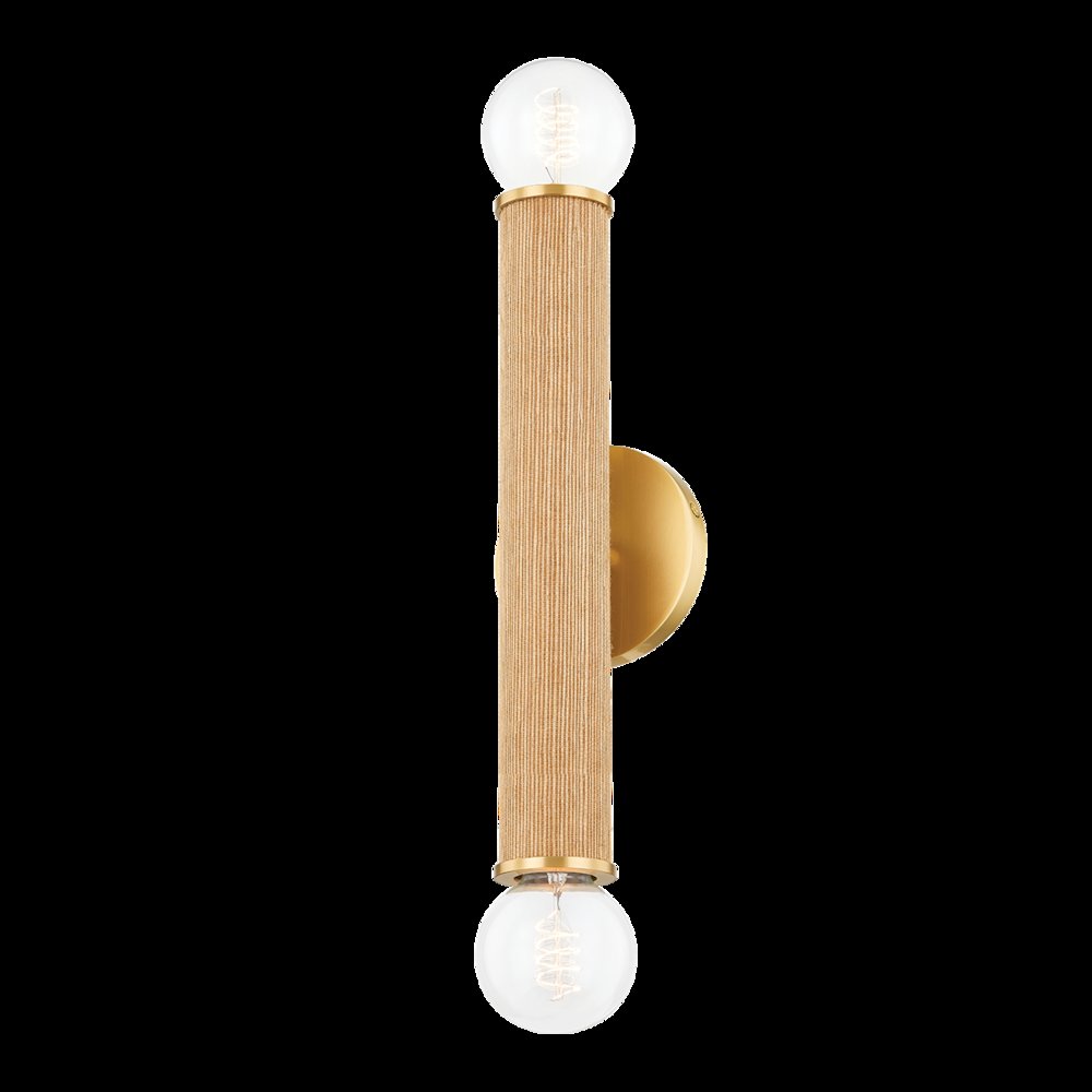 Amabella Wall Sconce, Aged Brass. Picture 1