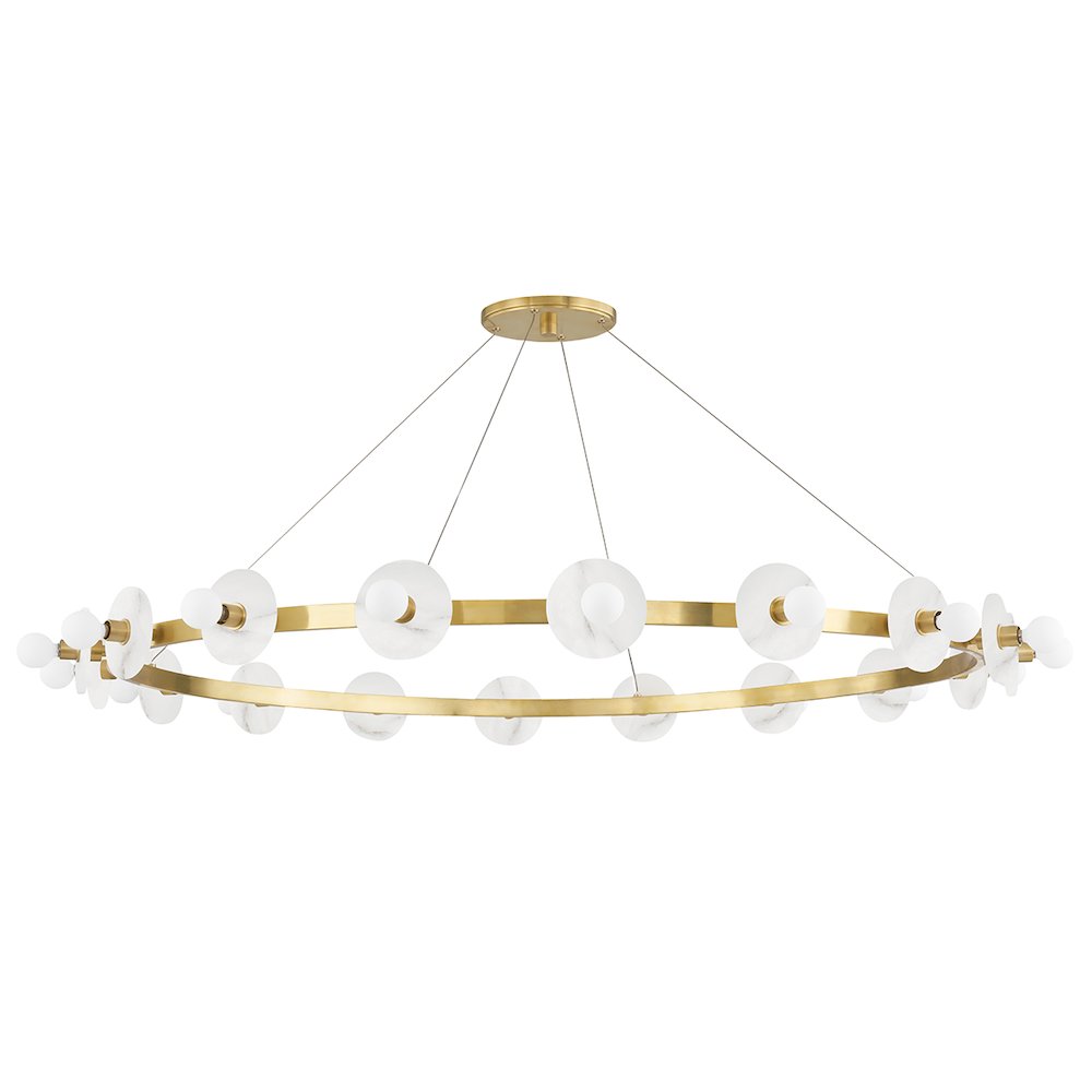 Austen Chandelier, Aged Brass. Picture 1
