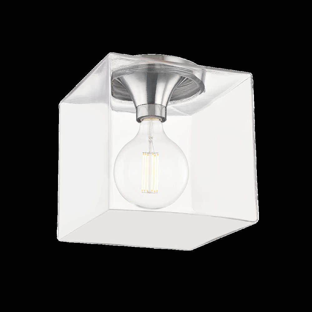 Grace Flush Mount, Polished Nickel. Picture 1