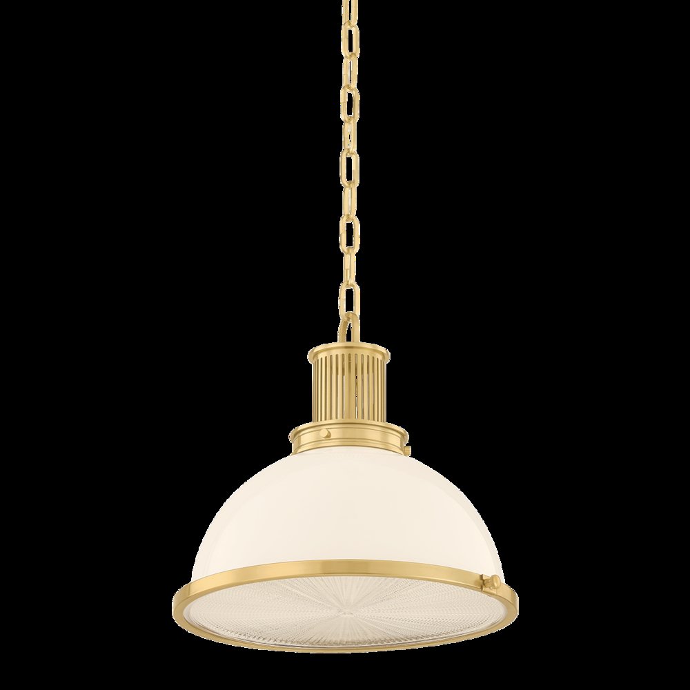 Pinesbridge Pendant, Aged Brass. Picture 1