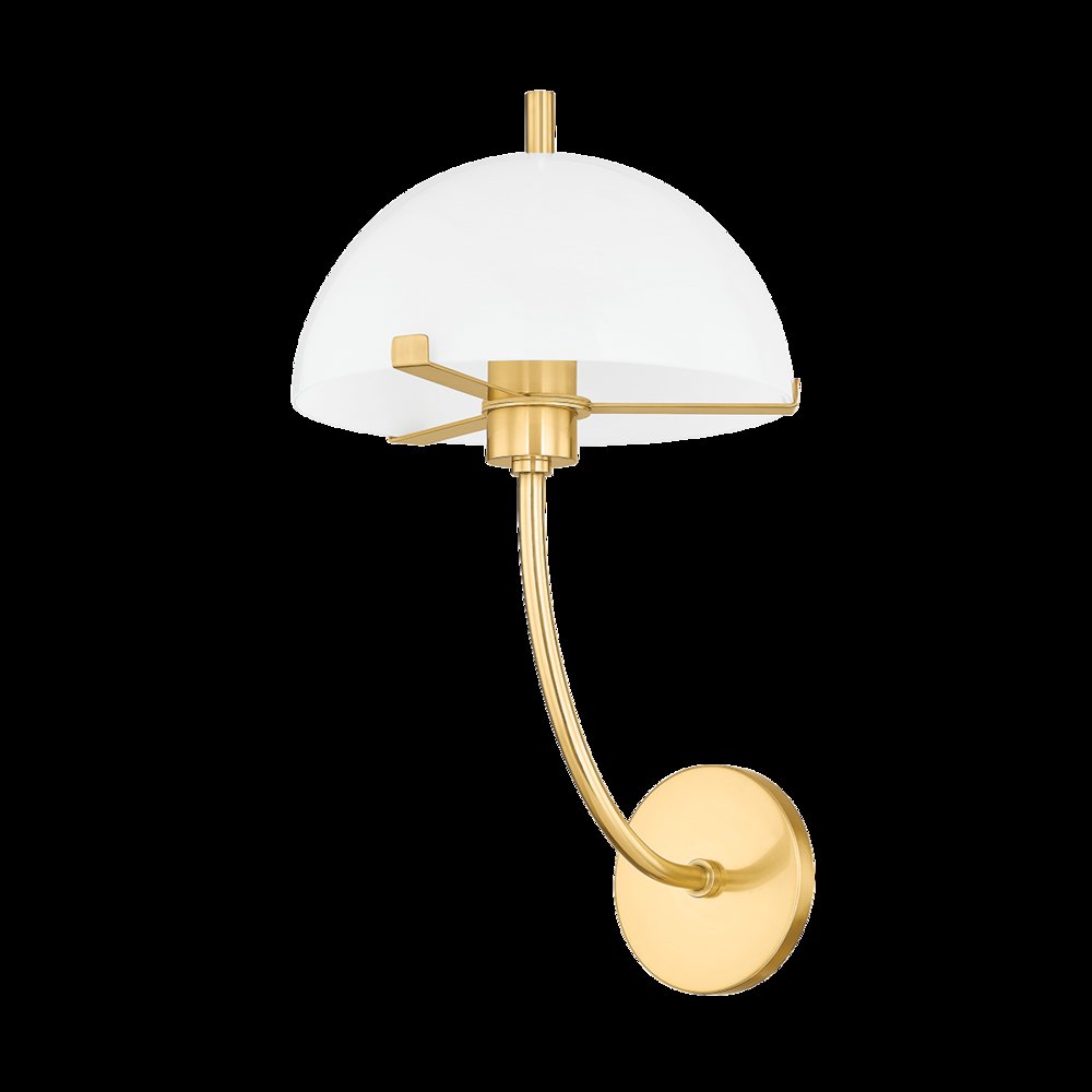 Atala Wall Sconce, Aged Brass. Picture 1