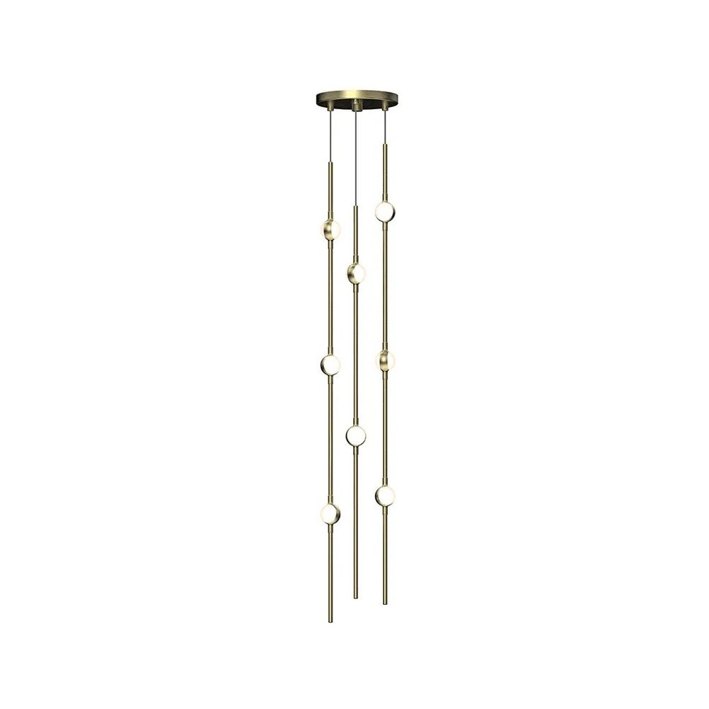 Constellation Pendant, Satin Brass. Picture 1