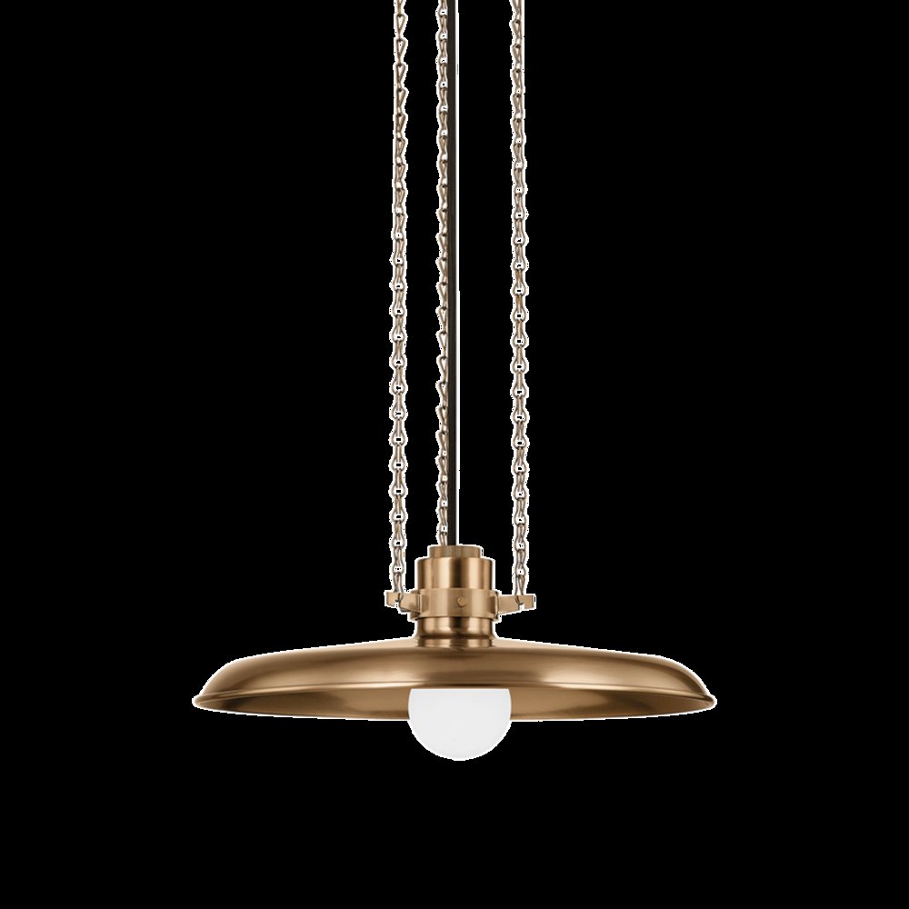 Rainhill Pendant, Patina Brass. Picture 1