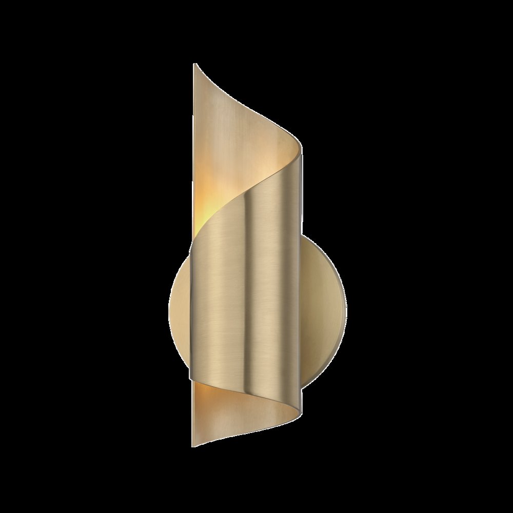 Evie Wall Sconce, Aged Brass. Picture 1