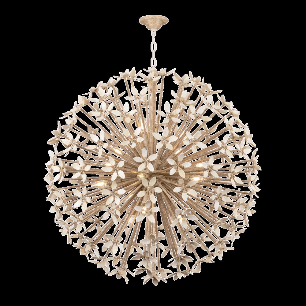 Corfu Chandelier, Ivory Coco. Picture 1