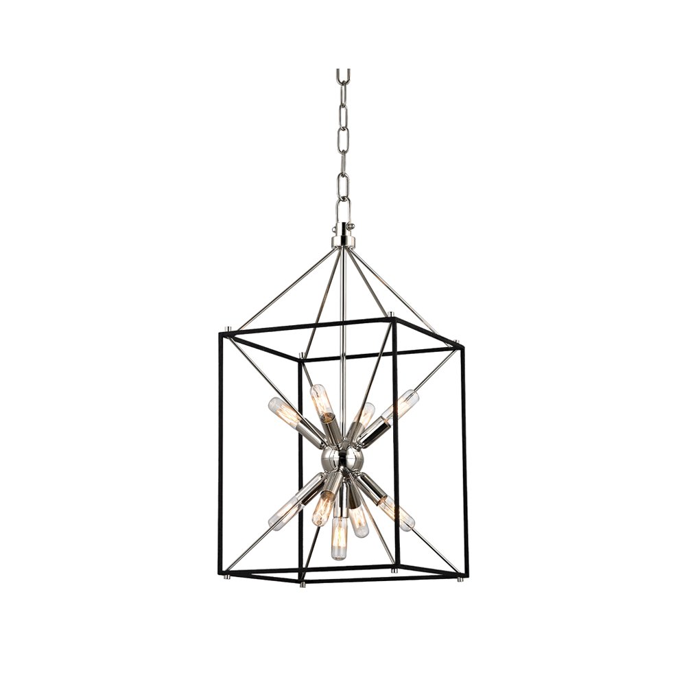 Glendale Lantern, Polished Nickel. Picture 1