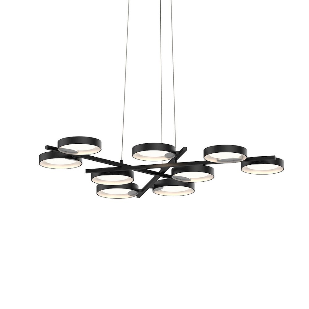 Light Guide Ring Pendant, Satin Black. Picture 1