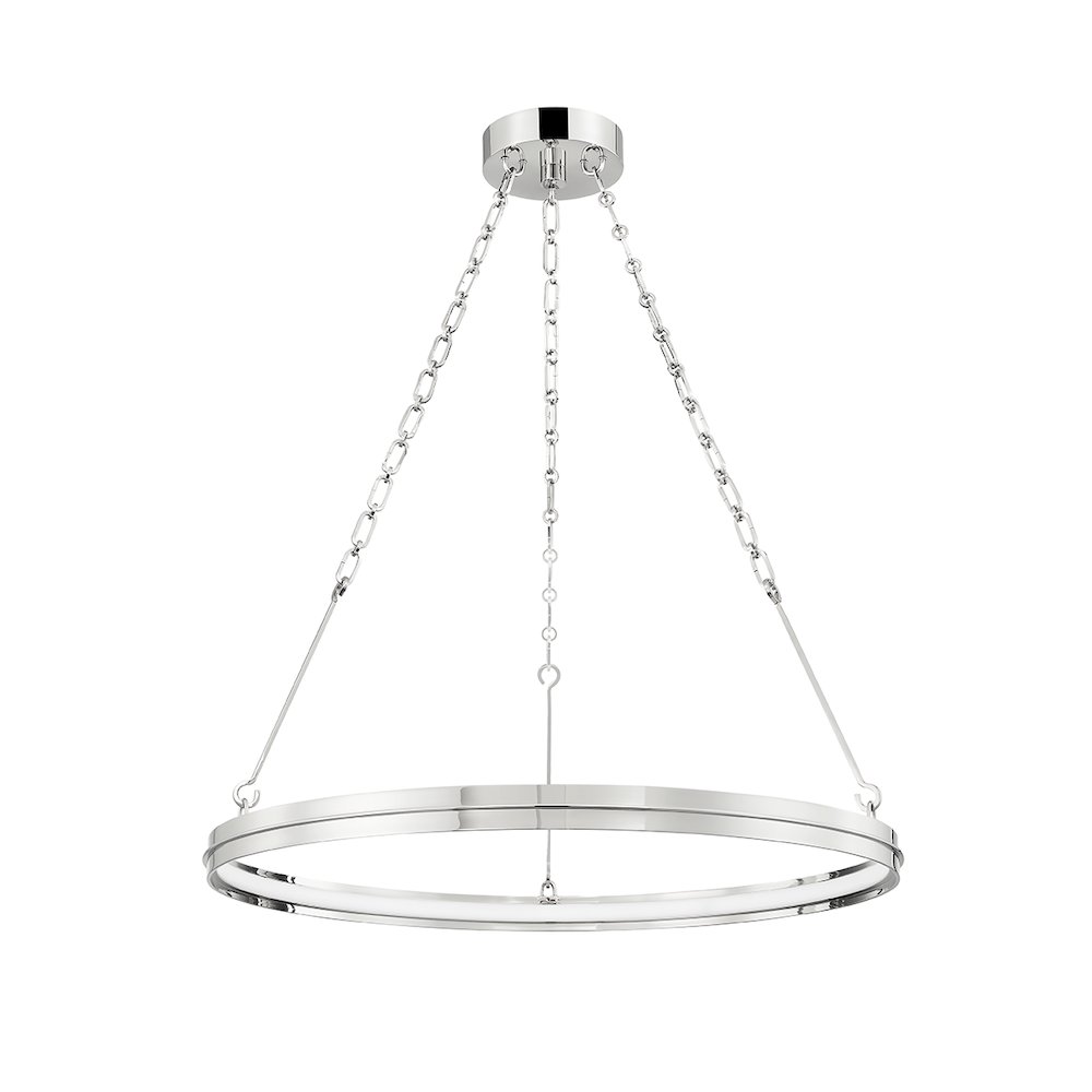 Rosendale Chandelier, Polished Nickel. Picture 1