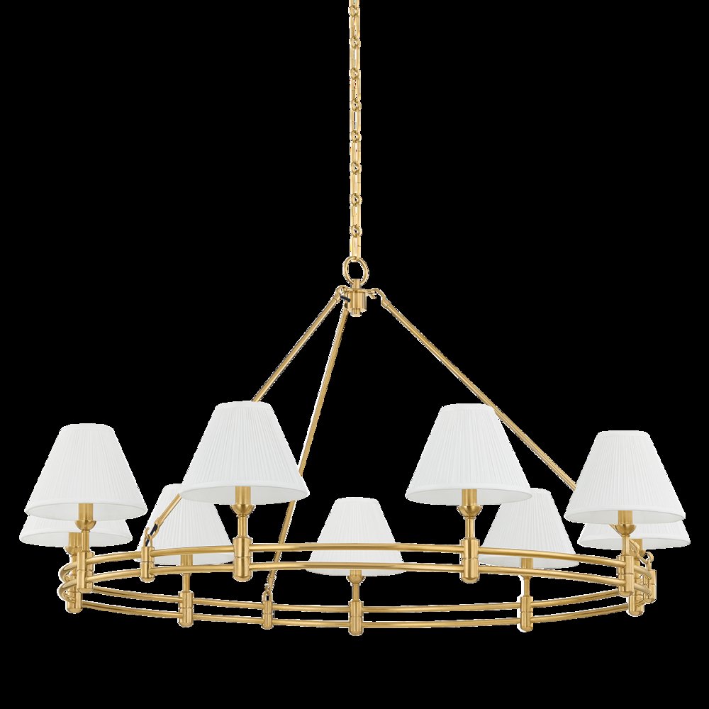 Howard Chandelier, Aged Brass. Picture 1