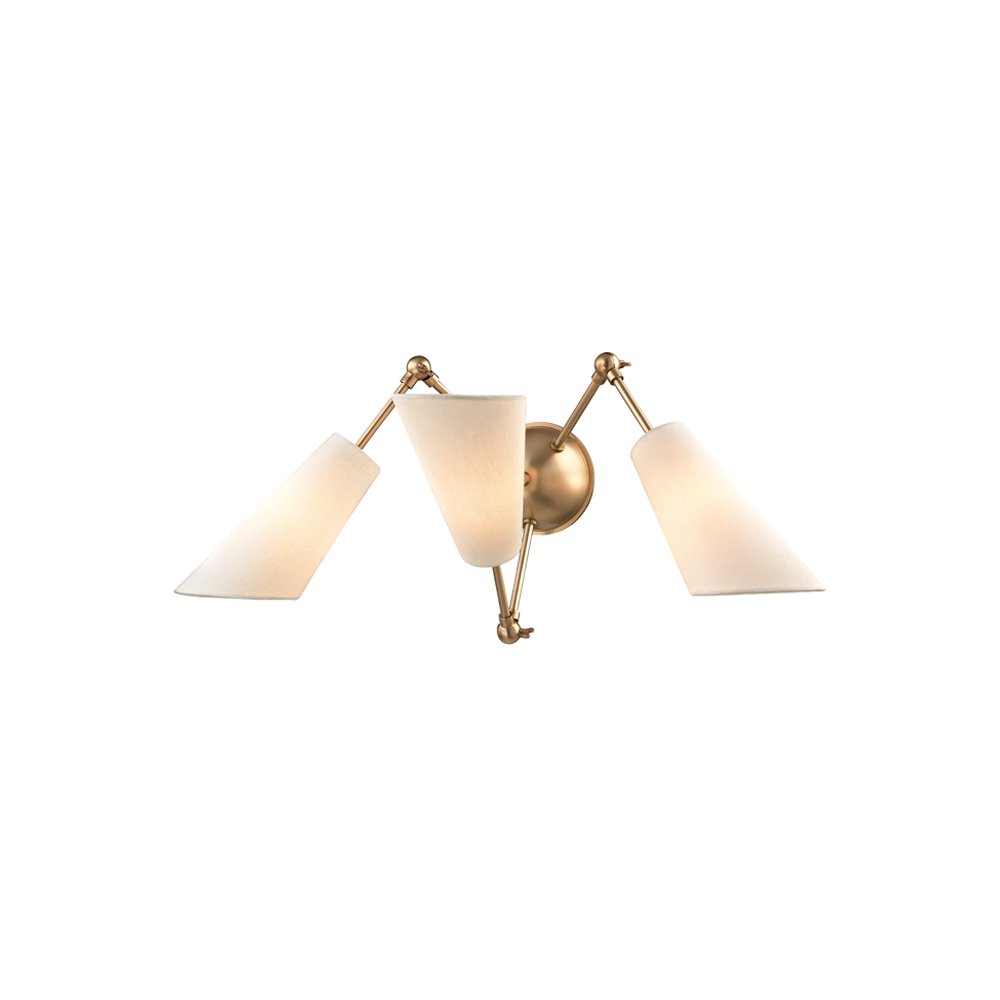 Buckingham Wall Sconce, Aged Brass. Picture 1