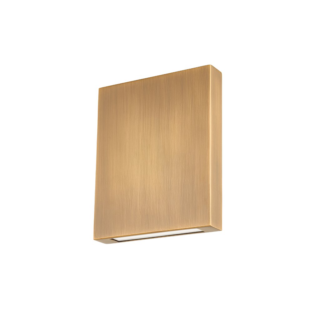 Thayne Exterior Wall Sconce, Patina Brass. Picture 1