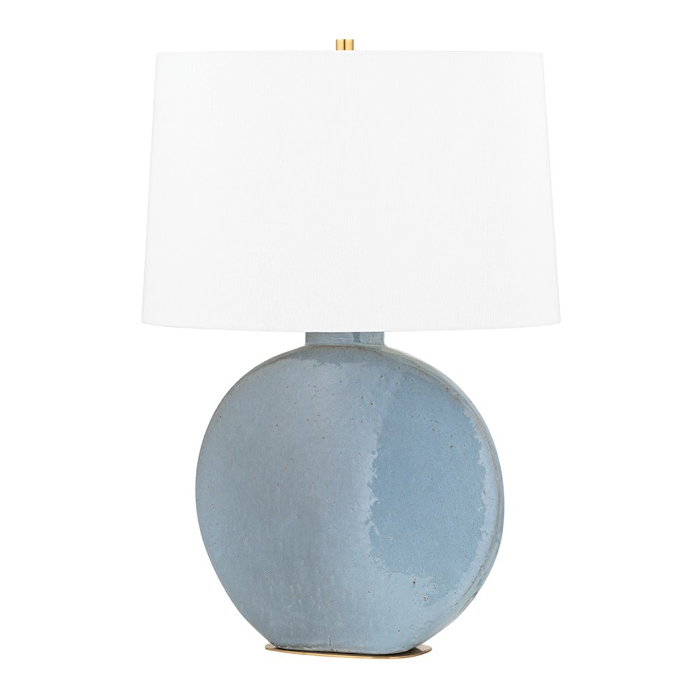 Kimball Table Lamp, Aged Brass. Picture 1