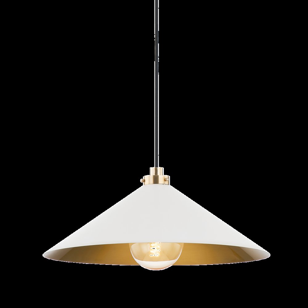 Clivedon Pendant, Aged Brass. Picture 1