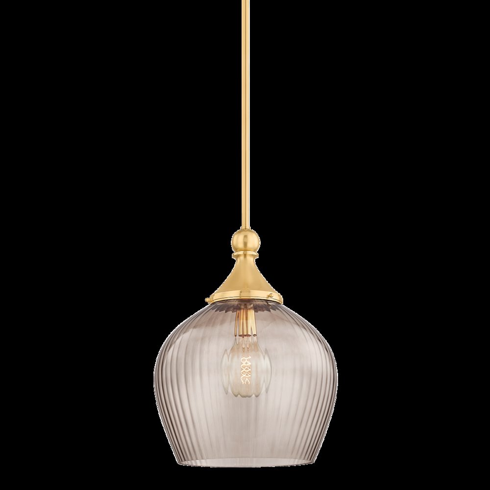 Chatton Pendant, Aged Brass. Picture 1
