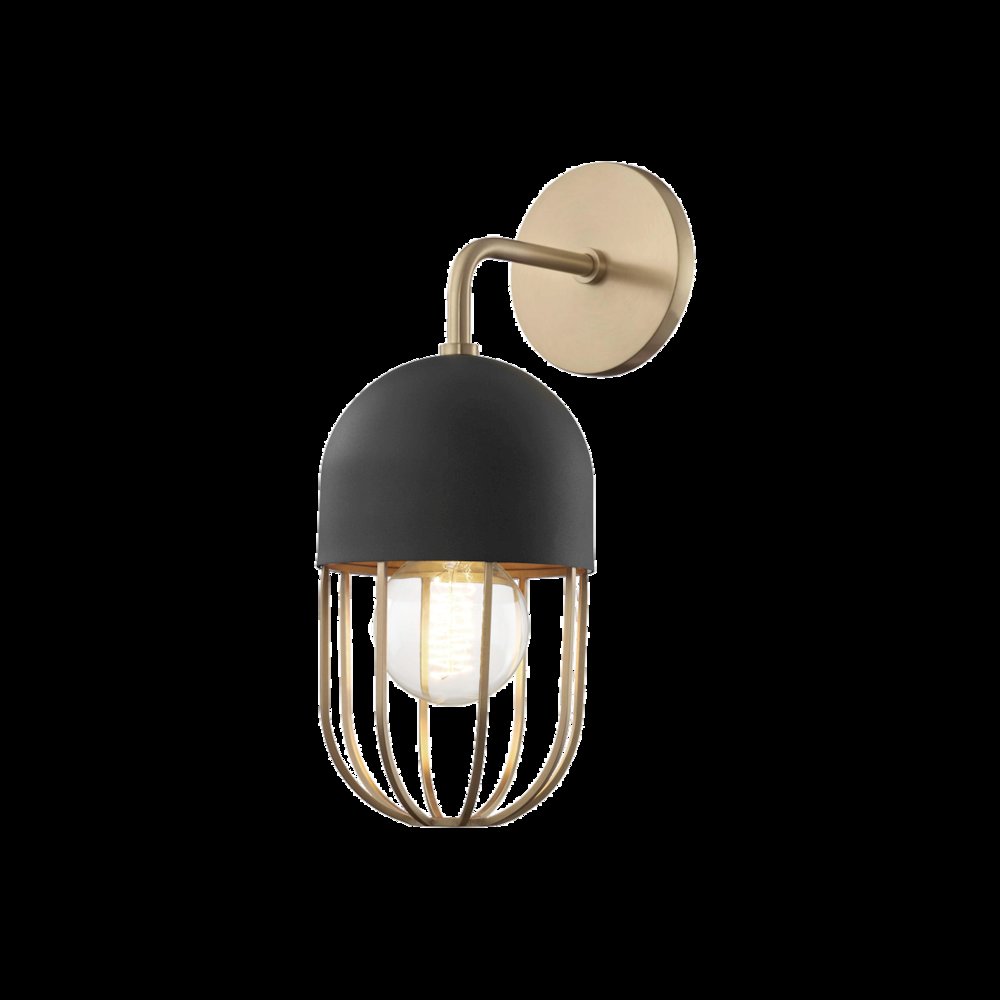 Haley Wall Sconce, Aged Brass. Picture 1