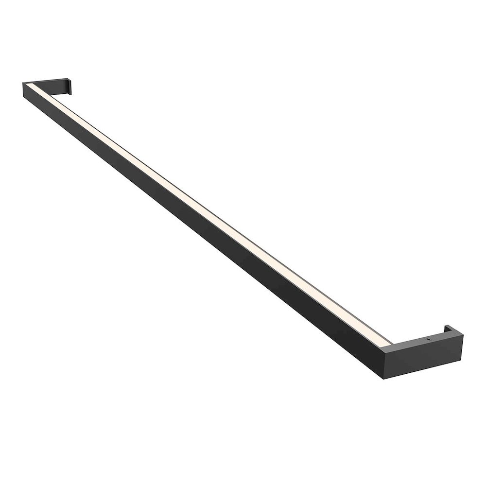 Thin-Line Wall Sconce, Satin Black. Picture 1