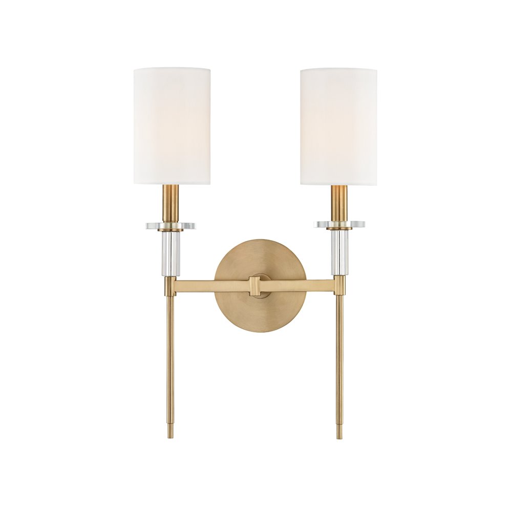 Amherst Wall Sconce, Aged Brass. Picture 1