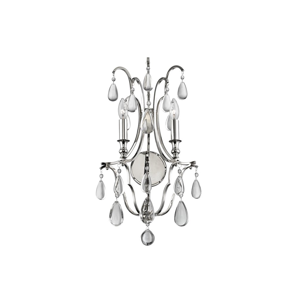 Crawford Wall Sconce, Polished Nickel. Picture 1