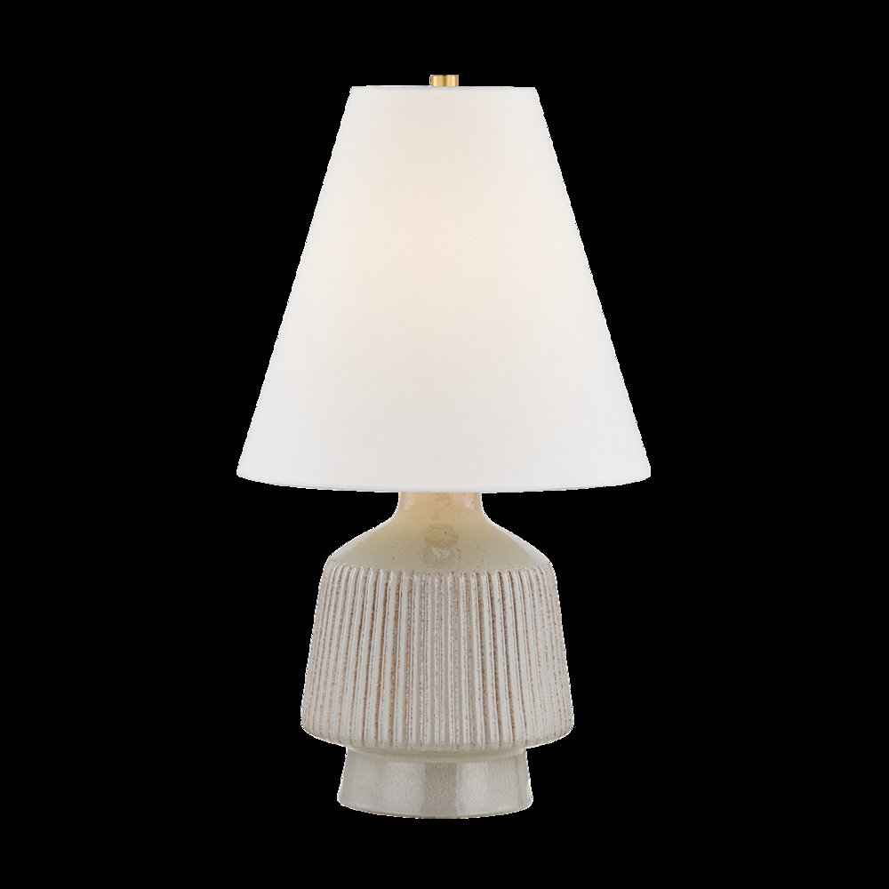King Table Lamp, Aged Brass. Picture 1