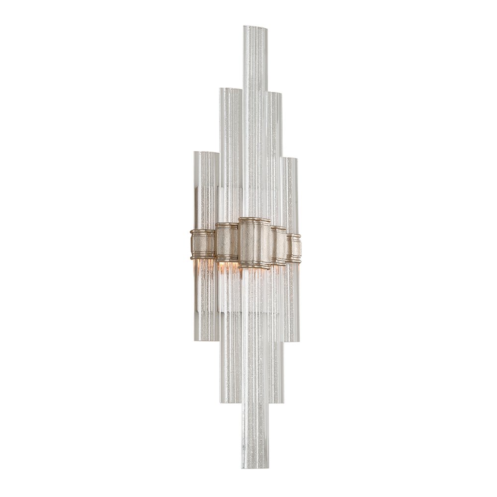 Viola Wall Sconce, Warm Silver Leaf. Picture 1
