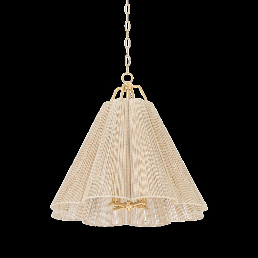 Sonoma Pendant, Vintage Gold Leaf. Picture 1