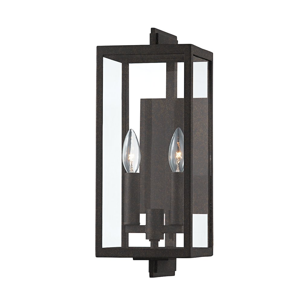 Nico Exterior Wall Sconce, French Iron. Picture 1