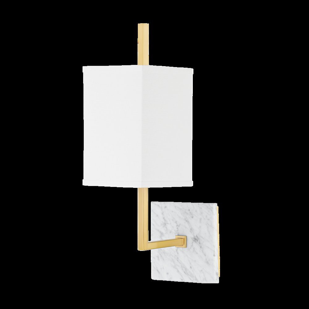 Mikaela Wall Sconce, Aged Brass. Picture 1