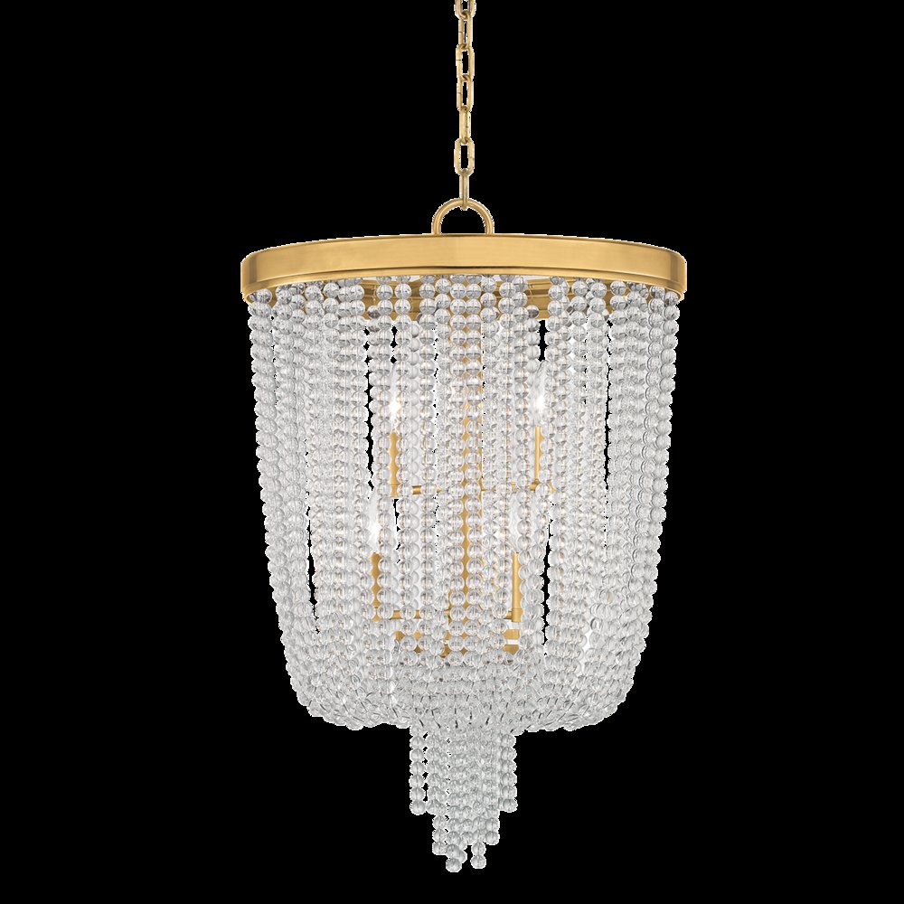 Royalton Chandelier, Aged Brass. Picture 1
