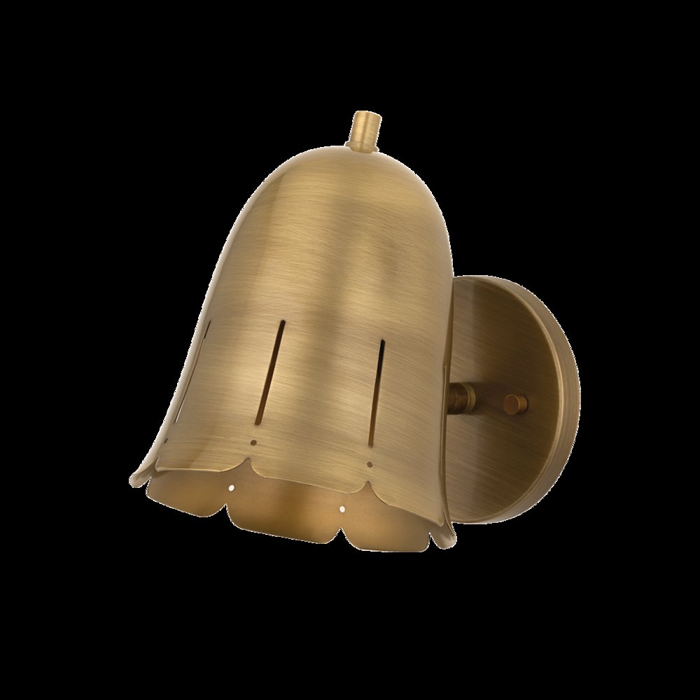 Basil Wall Sconce, Patina Brass. Picture 1