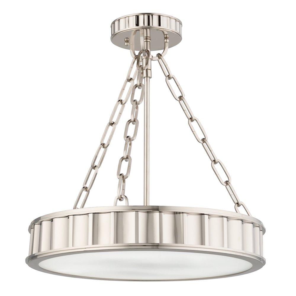 Middlebury Semi Flush, Polished Nickel. Picture 1