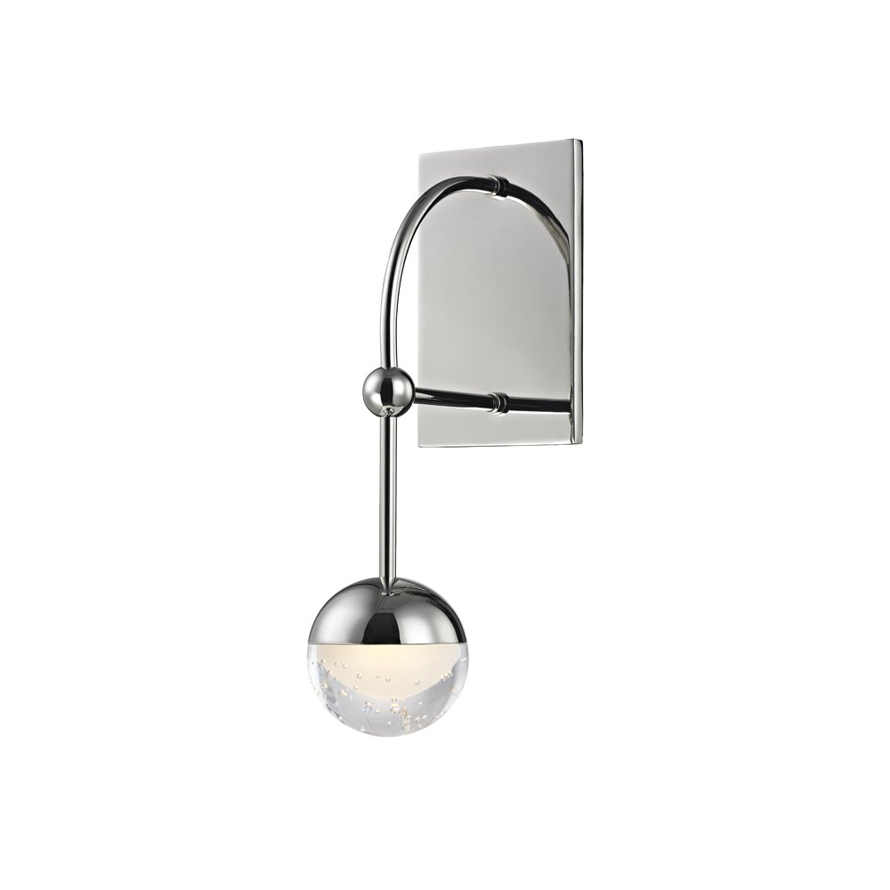 Boca Wall Sconce, Polished Nickel. Picture 1