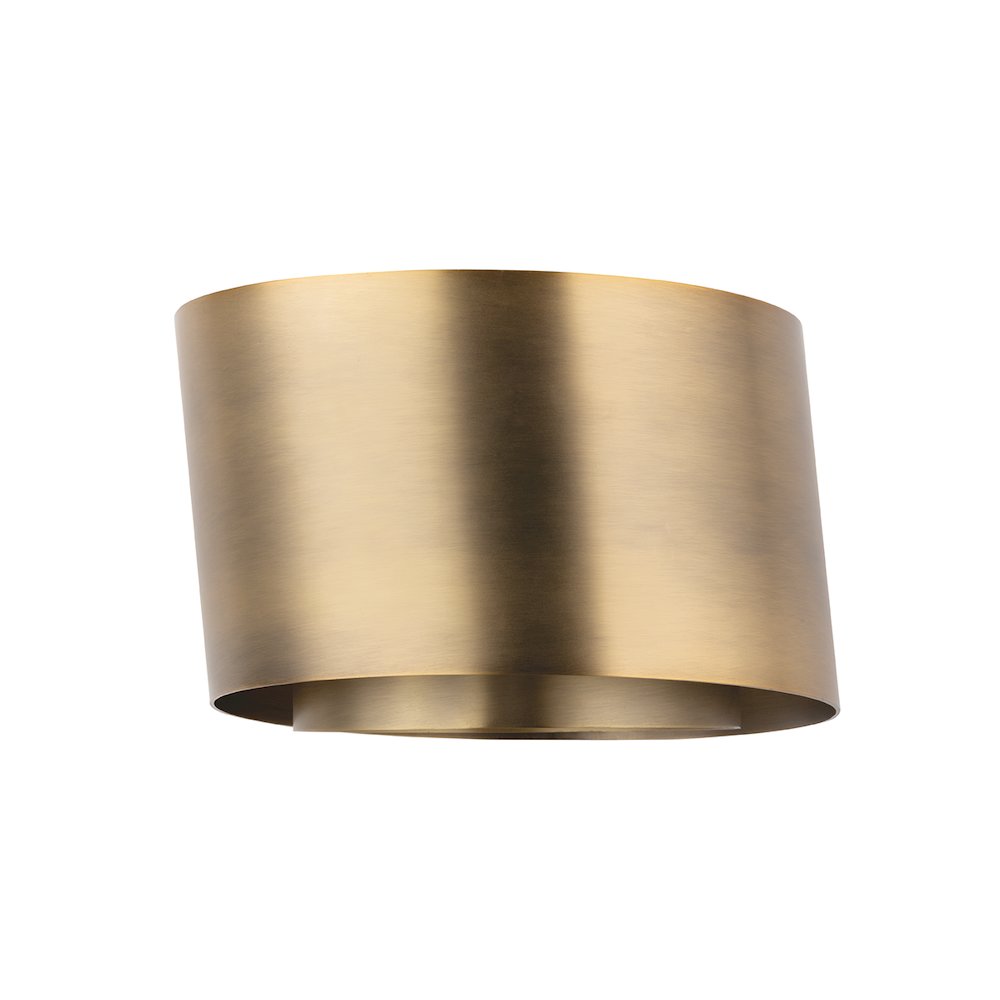 Roux Wall Sconce, Patina Brass. Picture 1