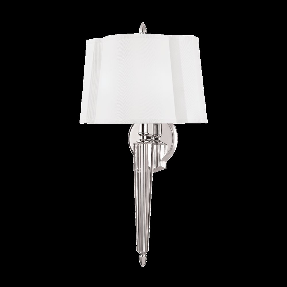 Oyster Bay Wall Sconce, Polished Nickel. Picture 1
