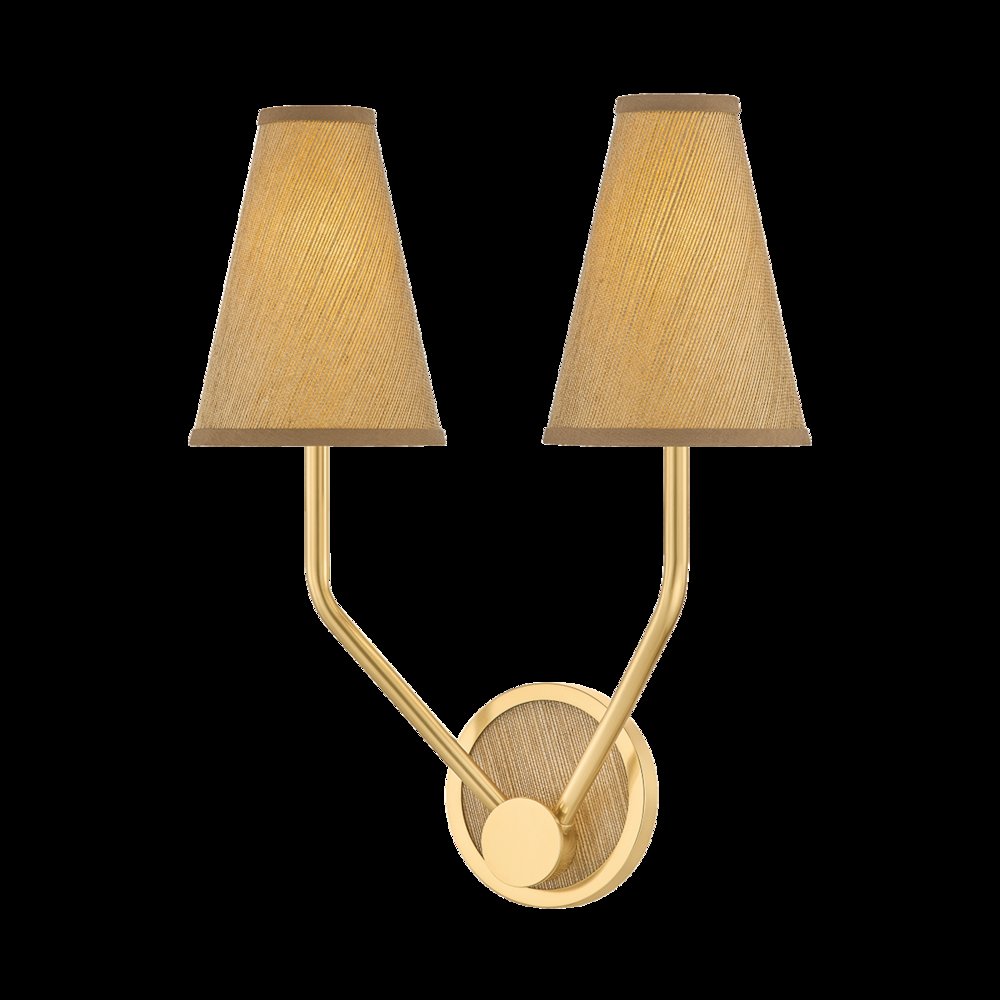 Buskirk Wall Sconce, Aged Brass. Picture 1