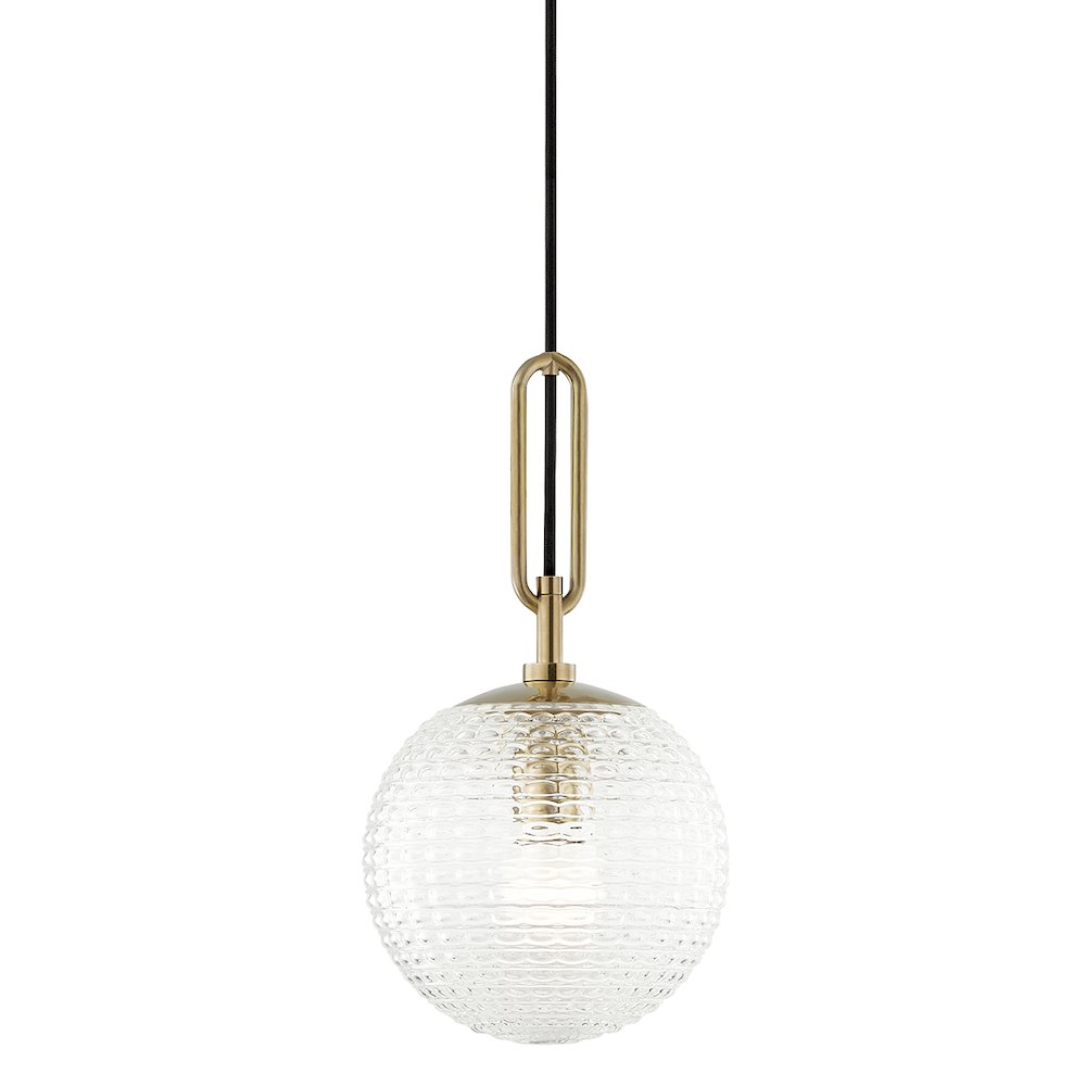 Jewett Pendant, Aged Brass. Picture 1