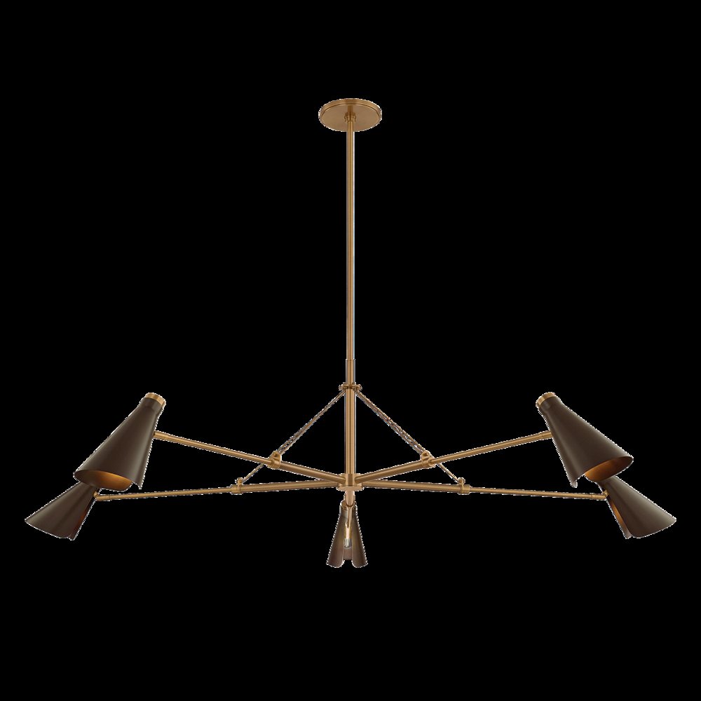 Andersen Chandelier, Patina Brass. Picture 1