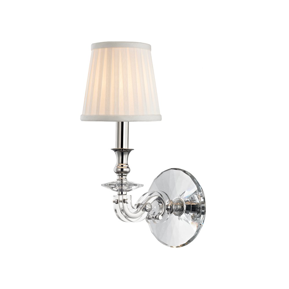 Lapeer Wall Sconce, Polished Nickel. Picture 1