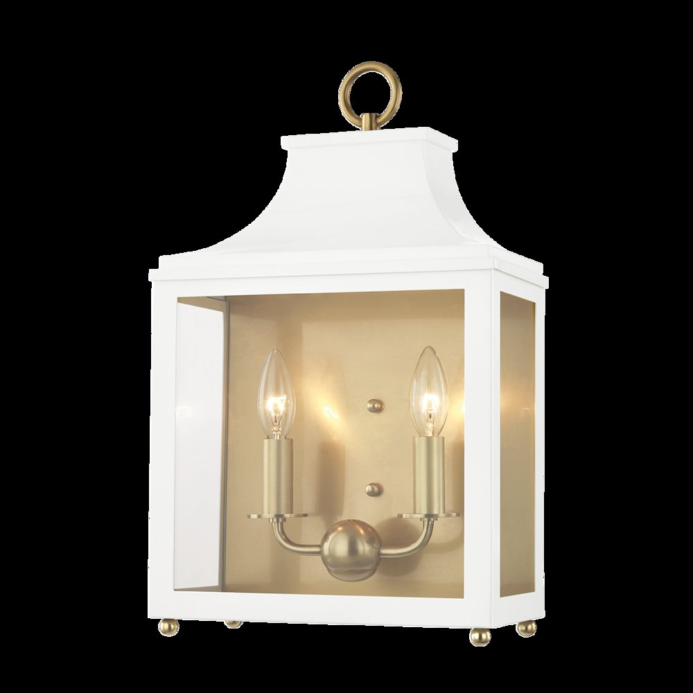 Leigh Wall Sconce, Aged Brass. Picture 1