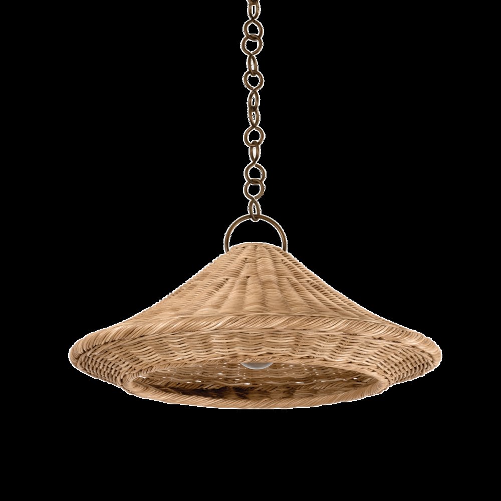 Baychester Pendant, Bronze Leaf. Picture 1