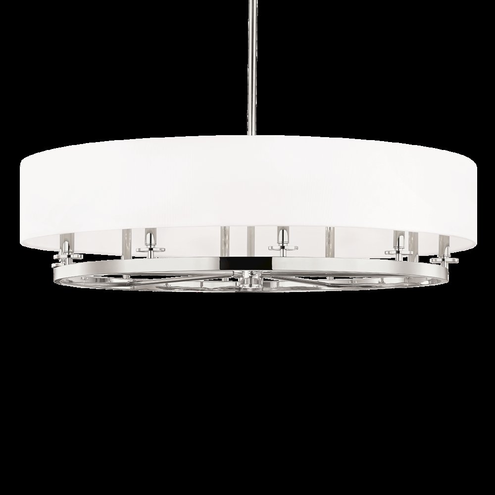 Durham Chandelier, Polished Nickel. Picture 1