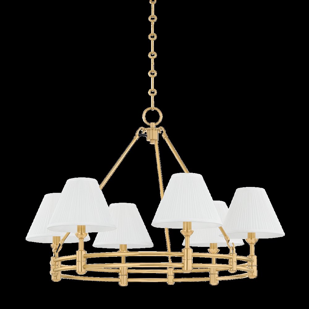 Howard Chandelier, Aged Brass. Picture 1