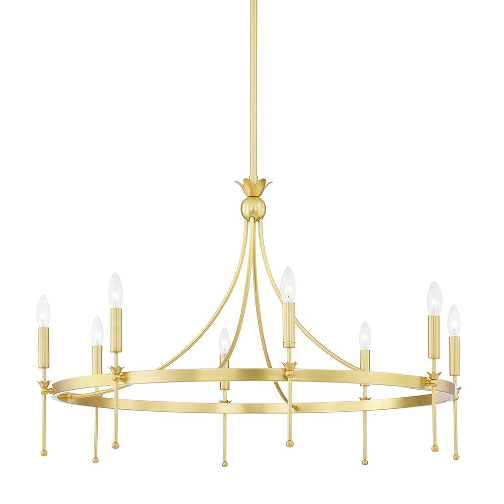Gates Chandelier, Aged Brass. Picture 1