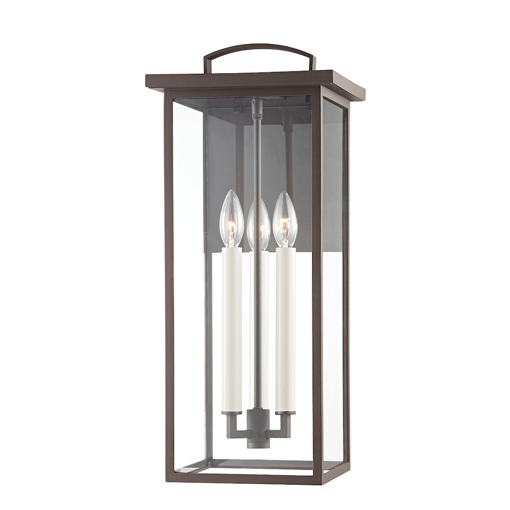 Eden Exterior Wall Sconce, Textured Bronze. Picture 1