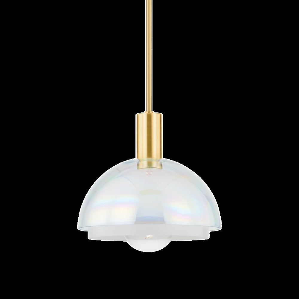 Modena Pendant, Aged Brass. Picture 1