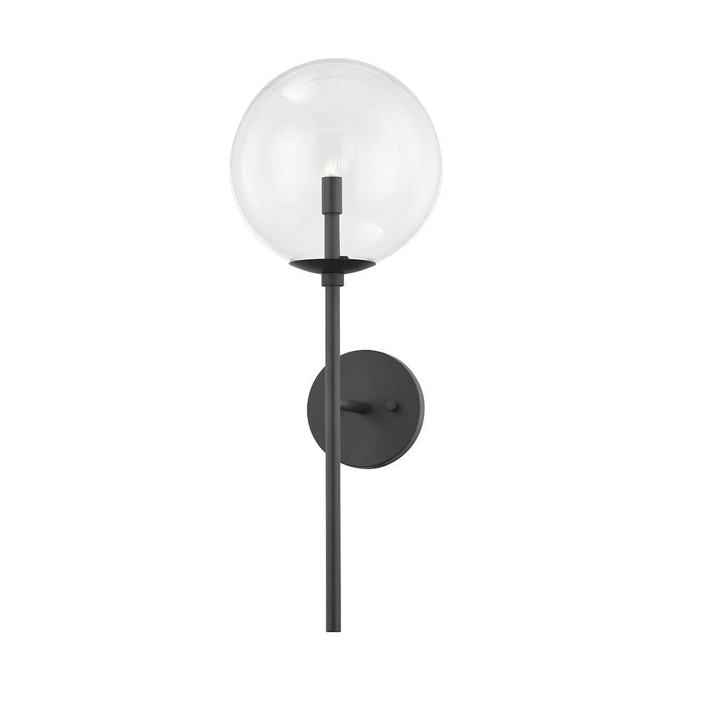 Madrid Wall Sconce, Soft Black. Picture 1