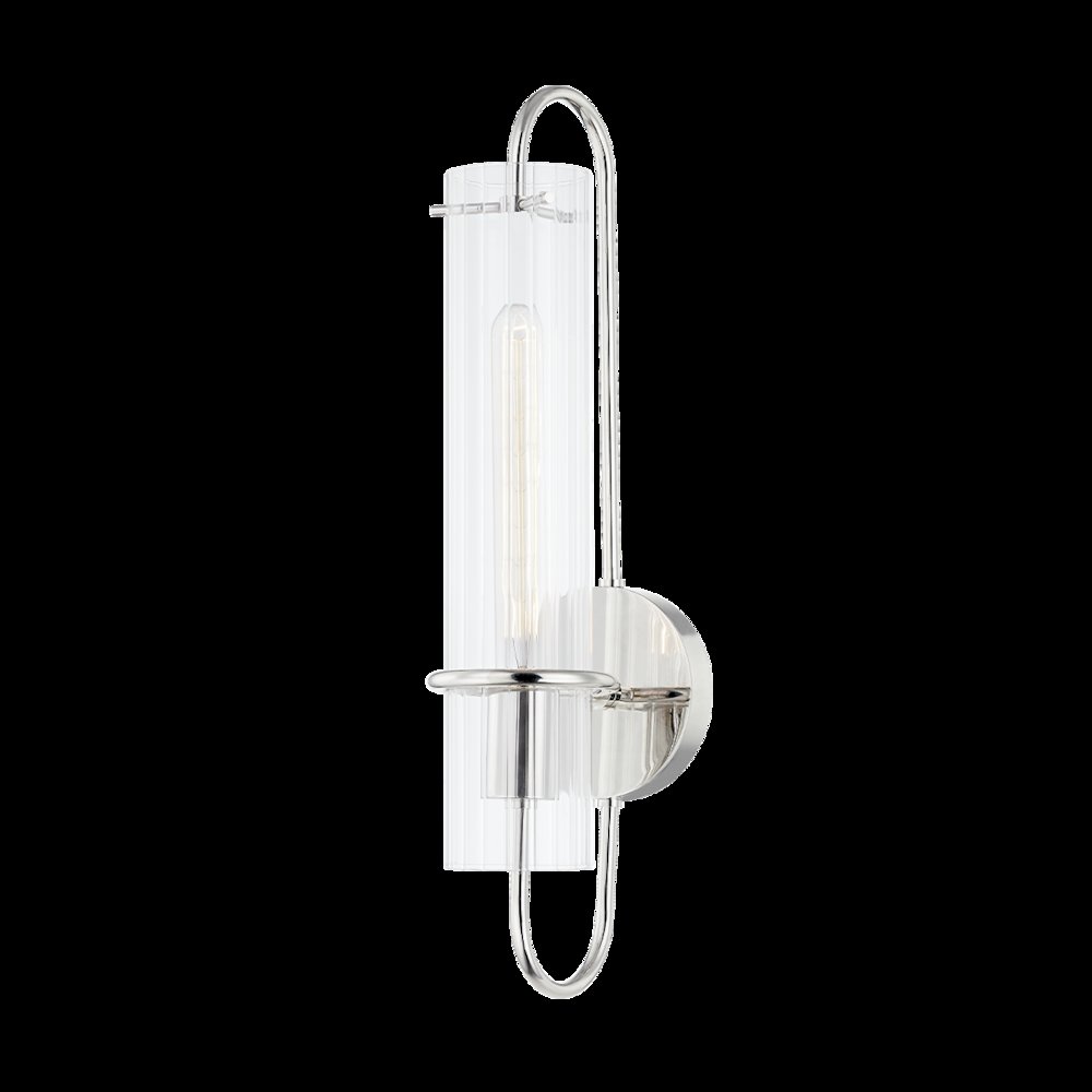 Beck Wall Sconce, Polished Nickel. Picture 1