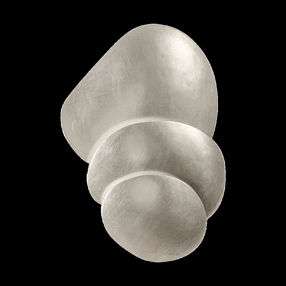 Akemi Wall Sconce, Warm Silver Leaf. Picture 1