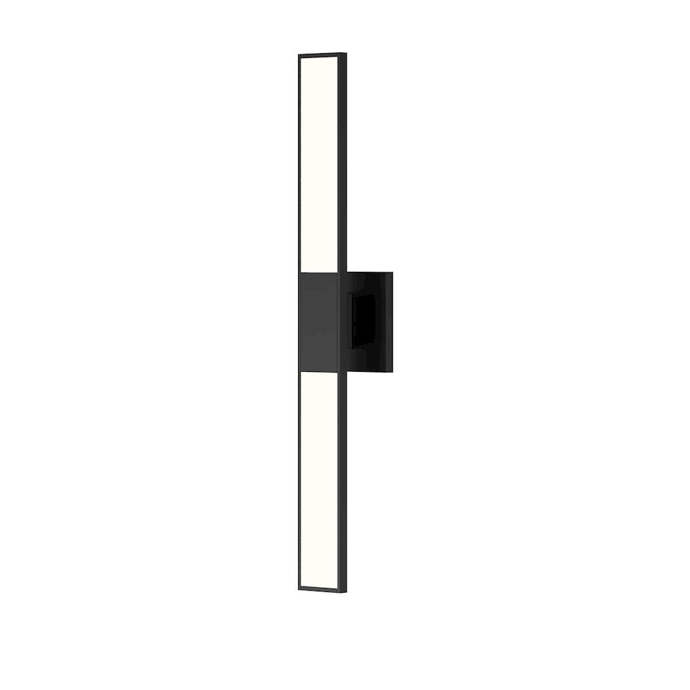 Planes Wall Sconce, Satin Black. Picture 1